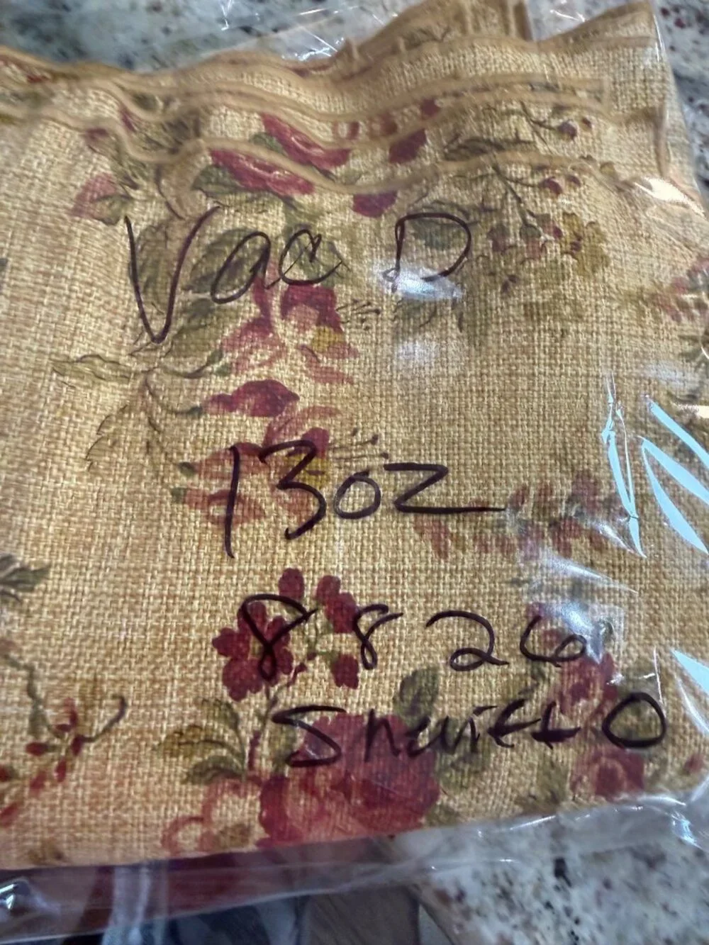 6 Vintage Cabbage Rose Fabric Napkins Squares Cotton Blend Table Top Cottagecore